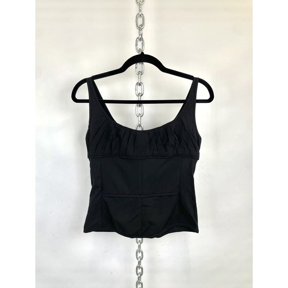 Narciso Rodriguez‎ 100% Wool Black Bustier Style Top Size 6 - Picture 1 of 13